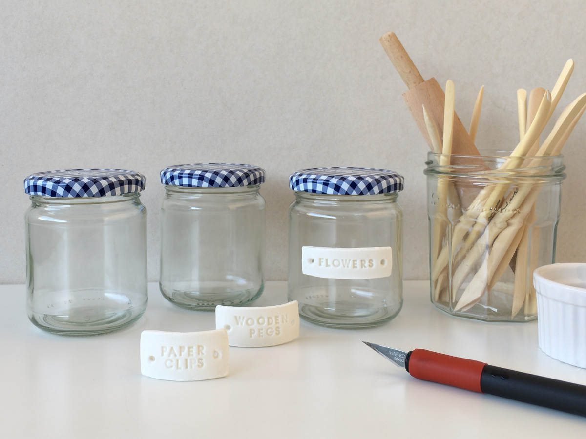 DIY: Air-Dry Clay Jar Labels – A Crafted Lifestyle