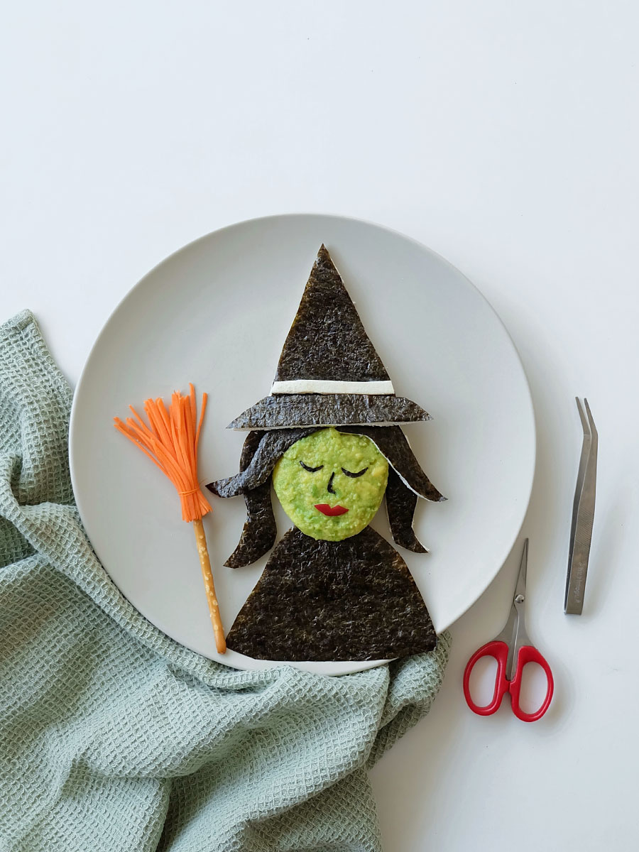 Halloween Lunchbox Ideas: Wicked Elphaba Food Art