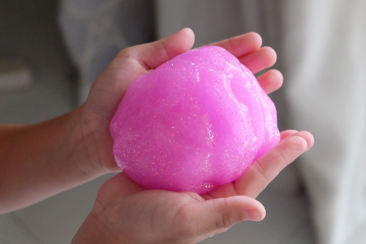 How to Make Pink Glitter Slime- Pink Glitter Slime Recipe