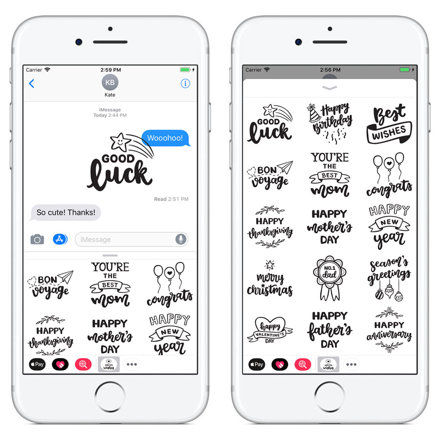 Written Wishes: Sticker Pack for iMessage