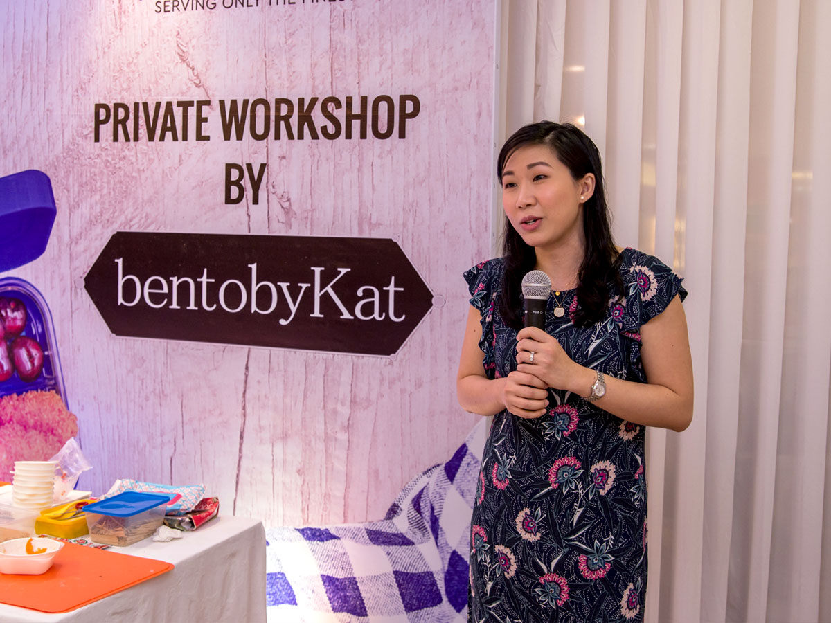 Cheryl Sy at the First Yumbox Workshop with Bright Brands and Bento by Kat