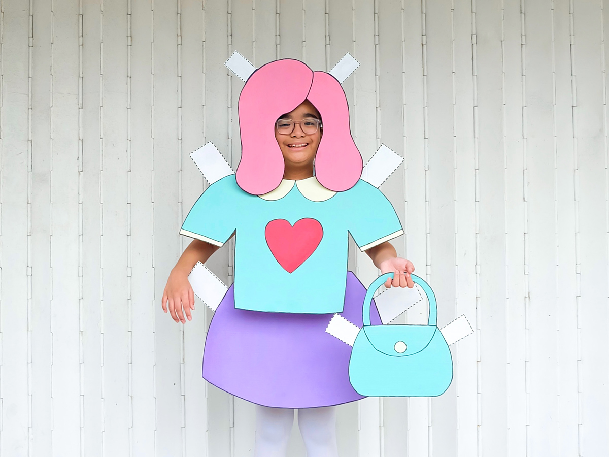 DIY Paper Doll Costume A Crafted Lifestyle